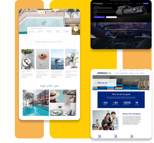 EB Pearls website services banner - Website