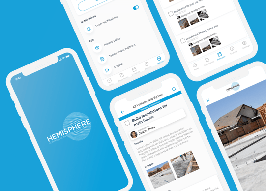 Empowering Hemisphere Constructions: Mobile App Development for Project and Task Management