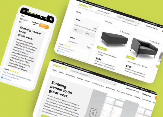 Transforming JasonL's eCommerce Website for Enhanced Office Furniture Solutions