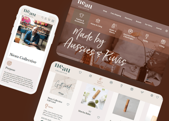 Empowering Local Businesses: Neau Collective Website Case Study