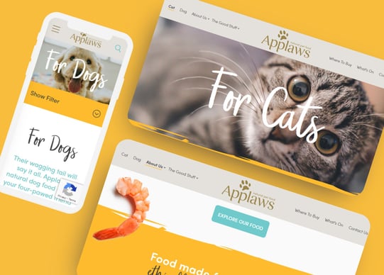 Creating a Responsive Website for Applaws Pet Food