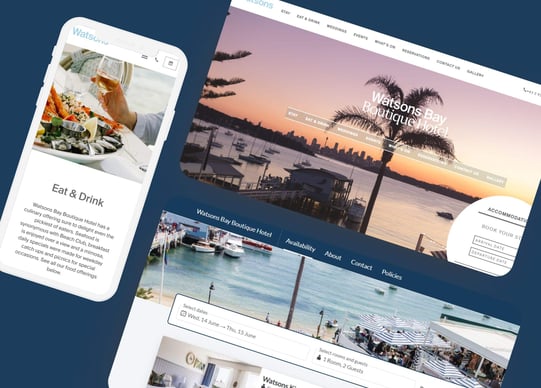 From Vision to Reality: The Watsons Bay Boutique Hotel Website Design