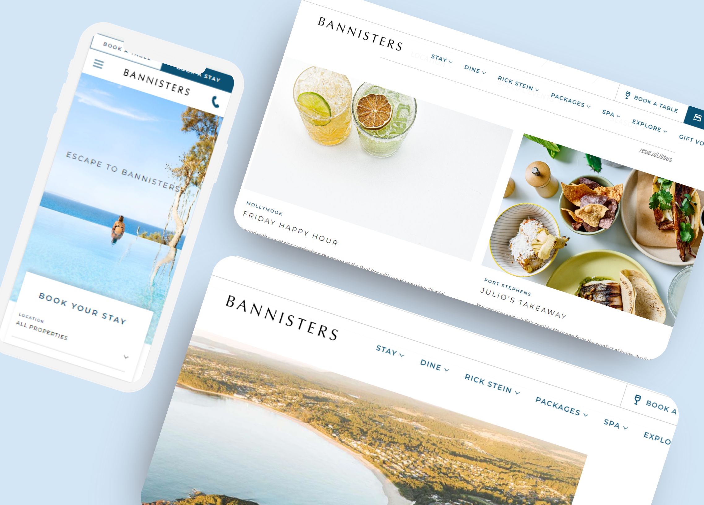 Bannisters Hotels: Website Development Services