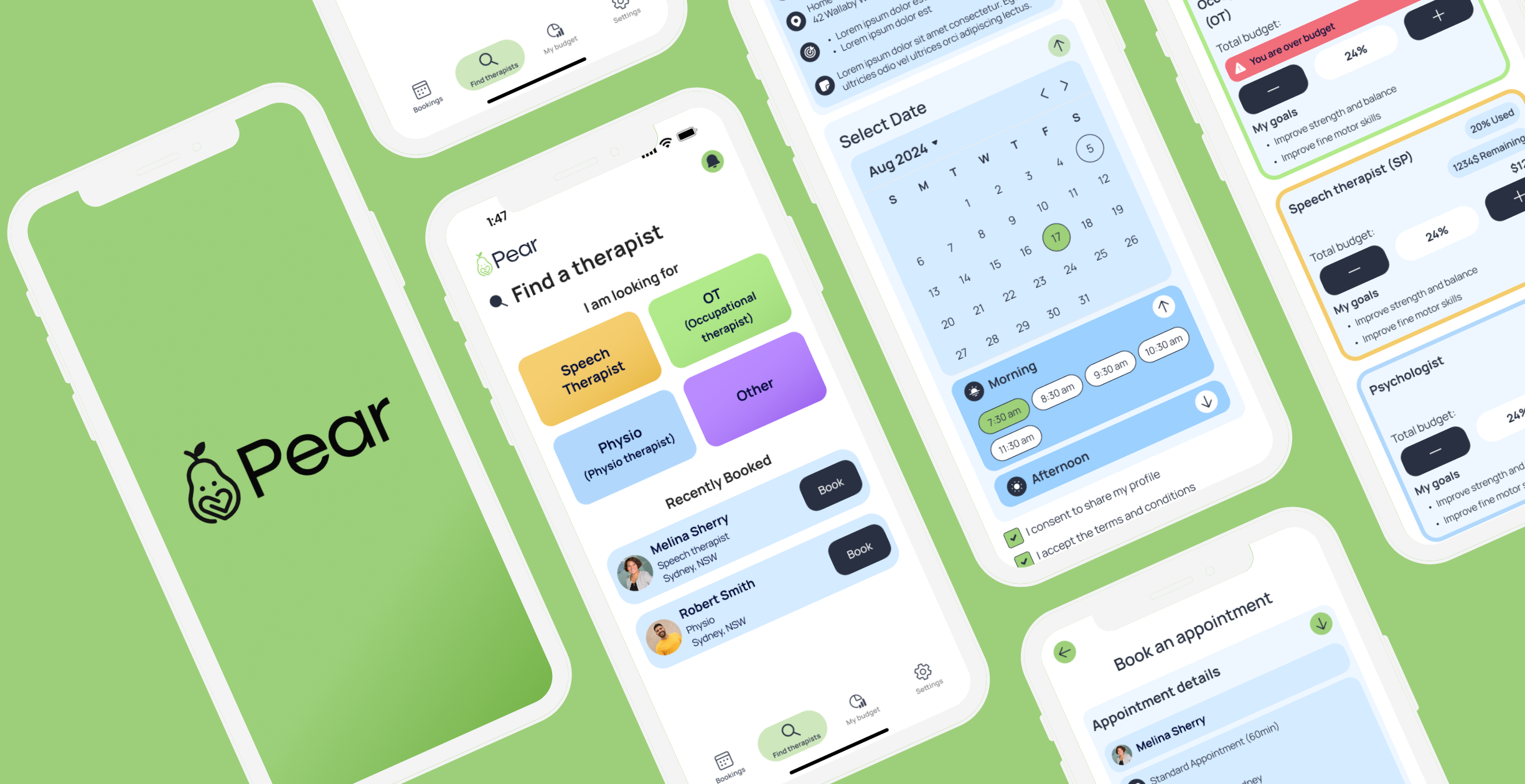 Pear Application PEAR: Reduced Therapist Time by 70%, Empowered NDIS Users