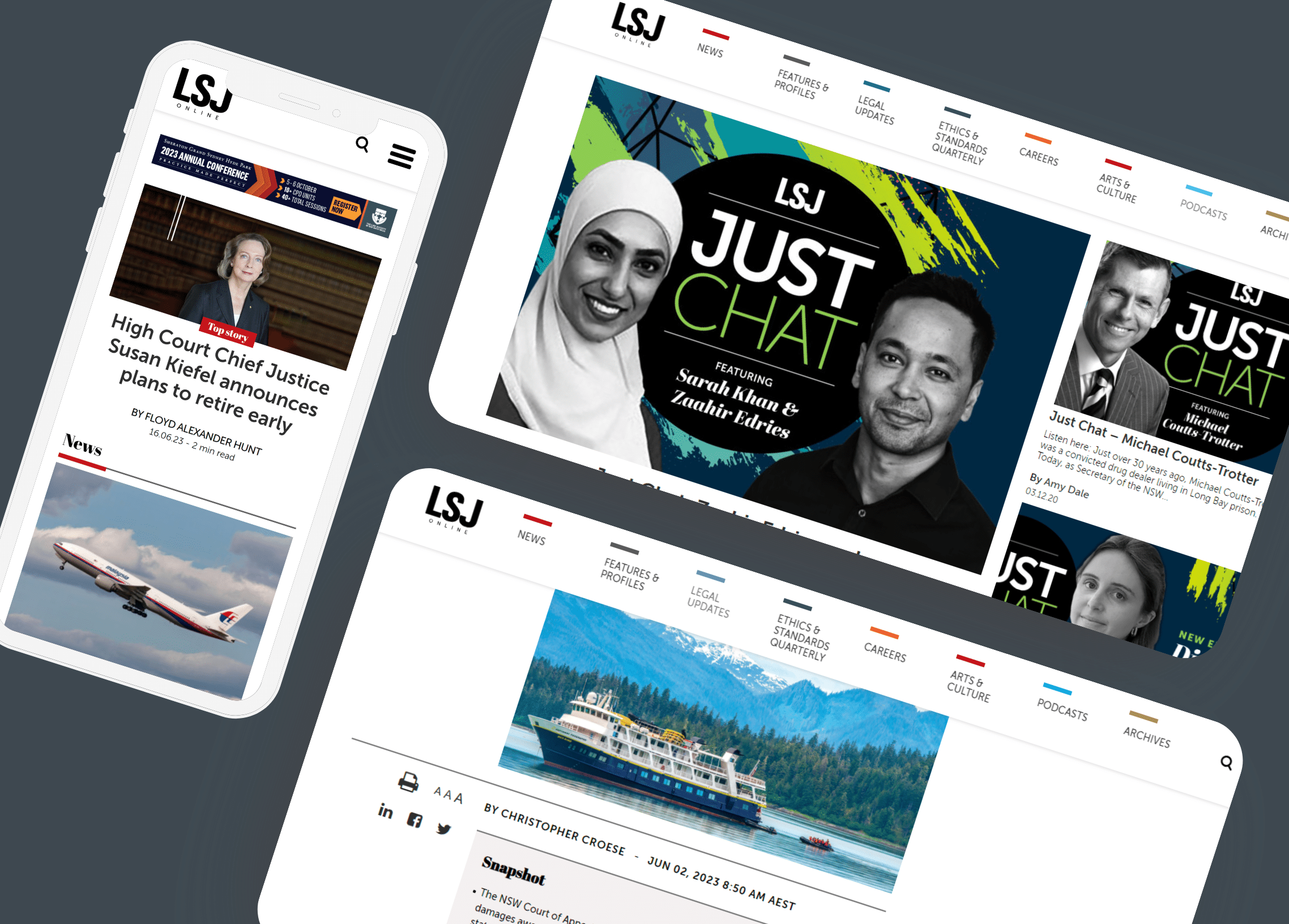 Law Society of NSW Journal Website Redesign: Enhancing Readership and Brand Awareness