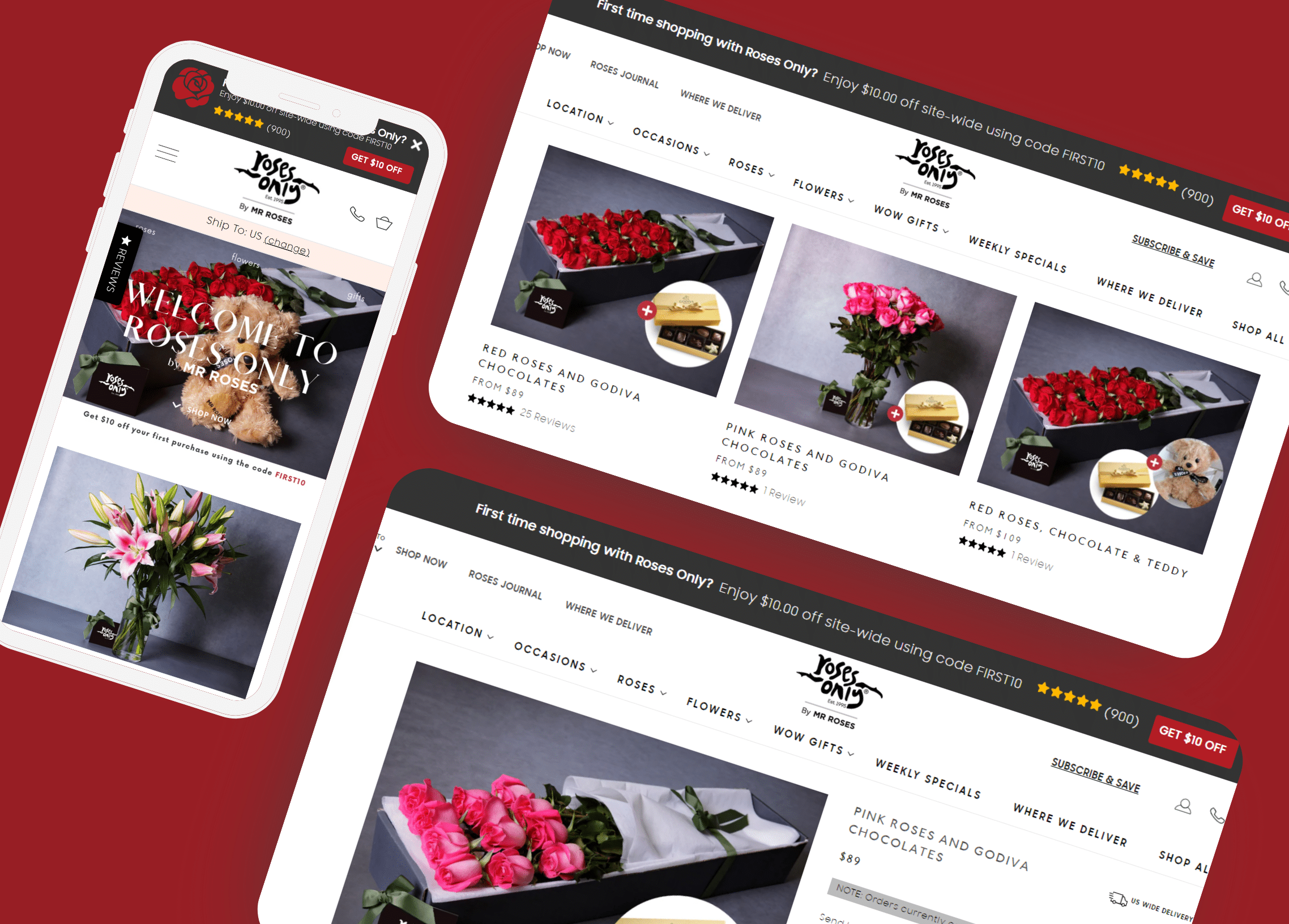 Roses Only - Revitalizing User Experience Through Website Redesign