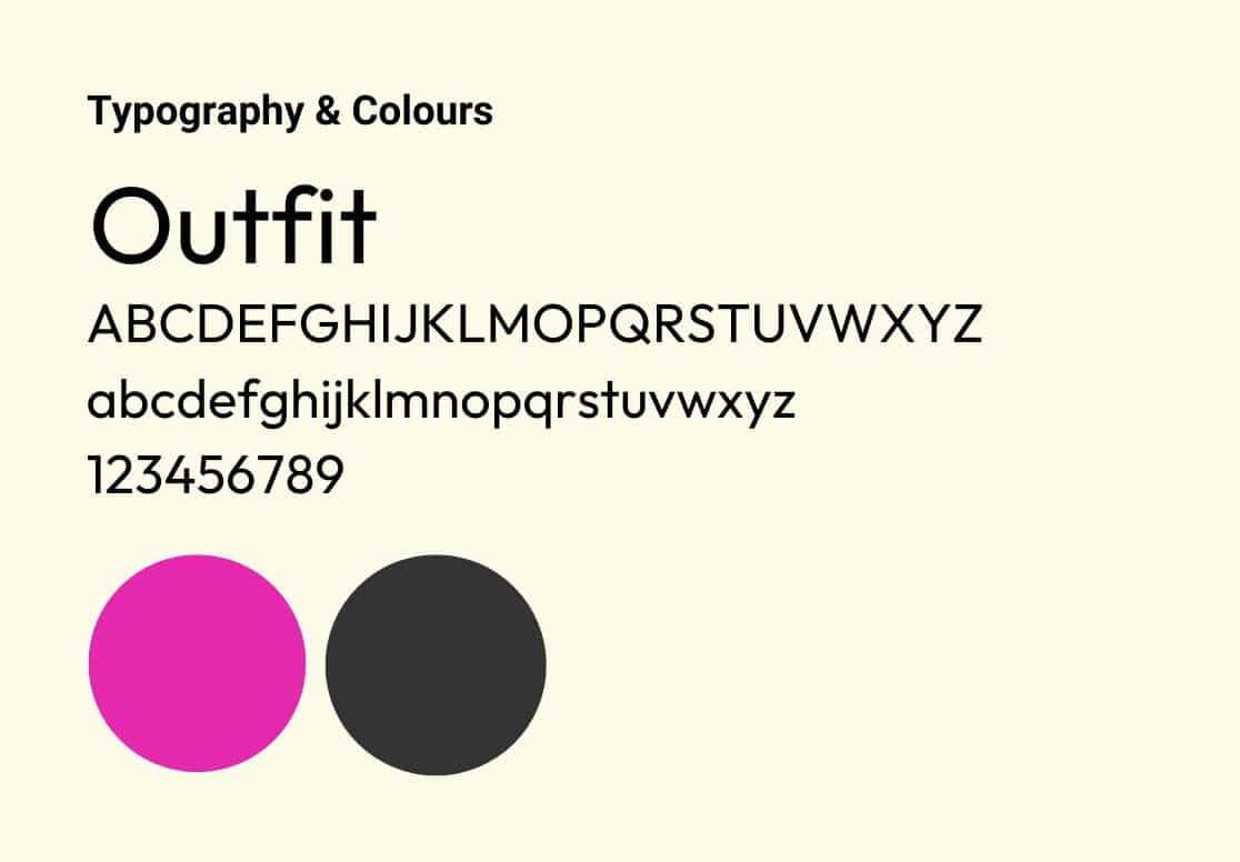 Brand Color And Typography For Scrunchiko