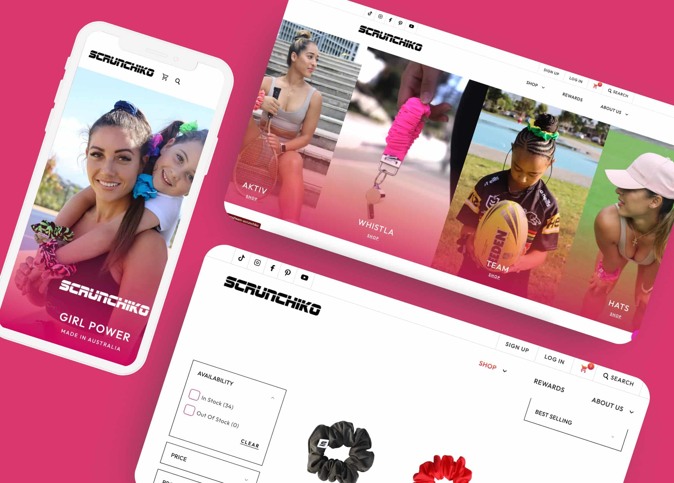 Empowering Women in Sports with Scrunchiko’s Innovative Website Design